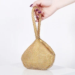 Gold Diamond Clutch Party Purse for Ladies Handbags Bling Evening Bags Luxury Designer Small Clutch Bag Mini Wallets 2026