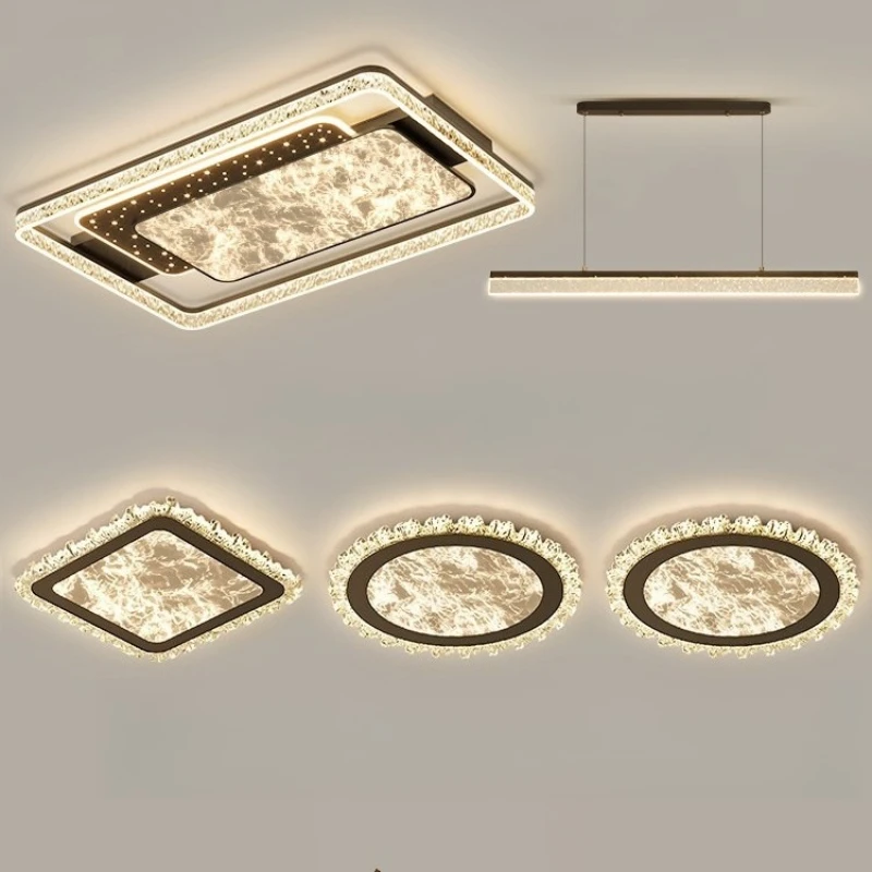

Italian living room light luxury high-end hall whole house