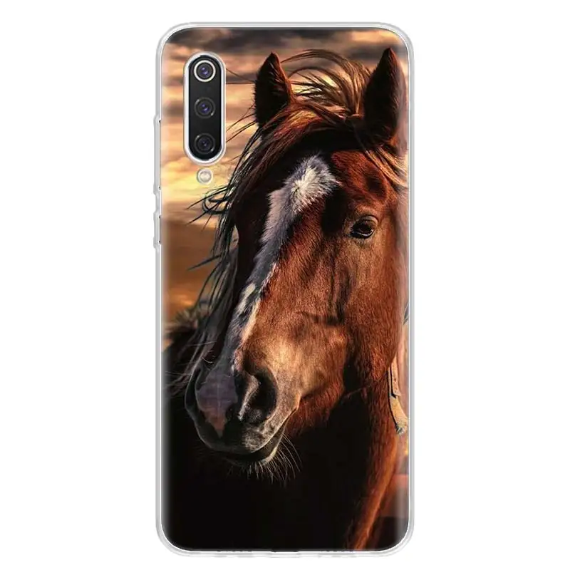 Running Horses And Elephants Phone Case For Xiaomi Poco X6 X5 X4 X3 Pro F6 F5 F4 Gt F3 F2 F1 M5S M5 M4 M3 M2 Nfc Soft Cover Shel