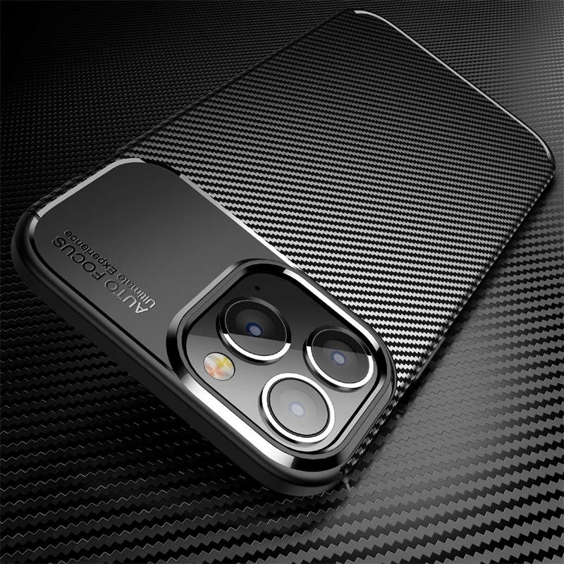 For Cover iPhone 15 Pro Max Case iPhone 15 Pro Capa Bumper Soft New Carbon Fibre Case For iPhone 11 12 13 14 Pro Max Plus Fundas