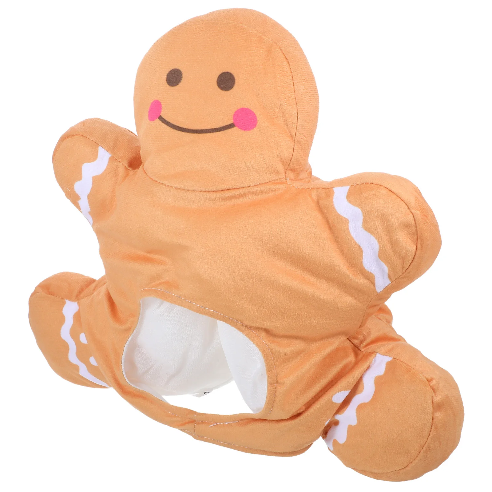 

Christmas Party Gingerbread Man Headdress Cute Cotton Hat Photo Prop Holiday Party Supplies Christmas Hats for