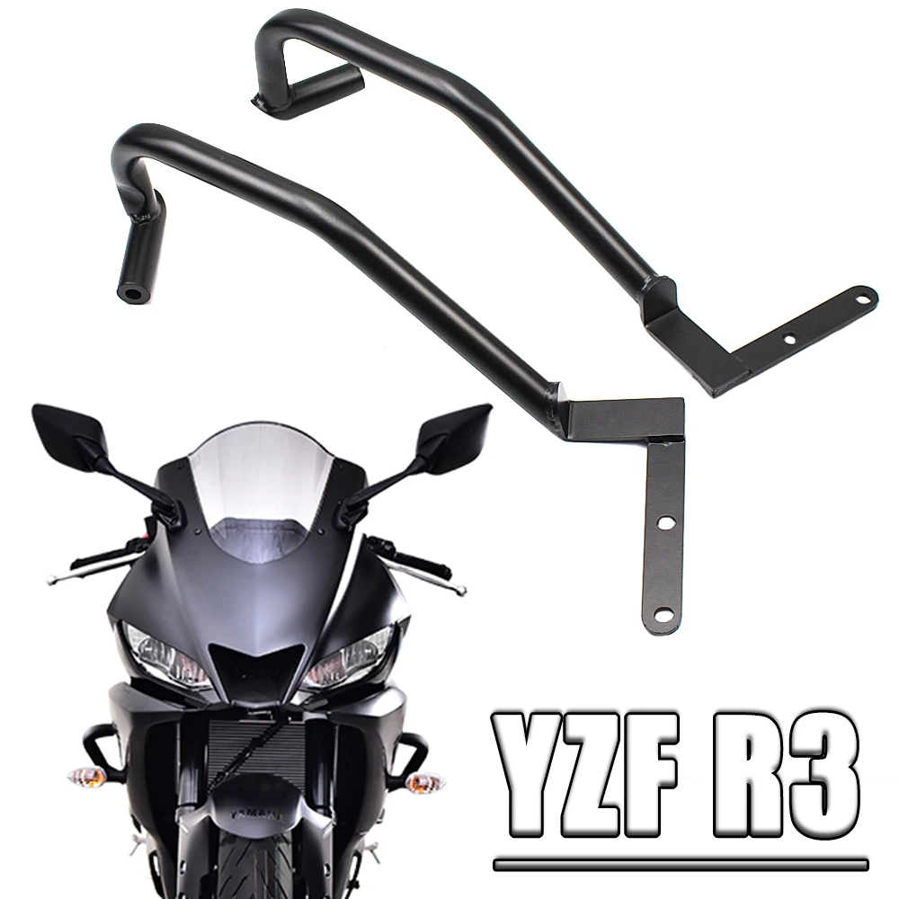 Motorcycle Front Lower Crash Bar Engine Guard Frame Protection Bumper Protector For Yamaha YZF R3 YZFR3 2020-2022