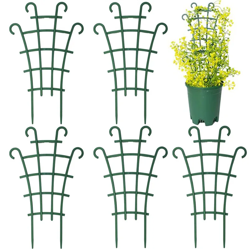 10pcs/set Garden Plant Trellis Support Flower Vine Climbing Frame Yard Potted Plant Climbing Support Shelf for Climbing Plants