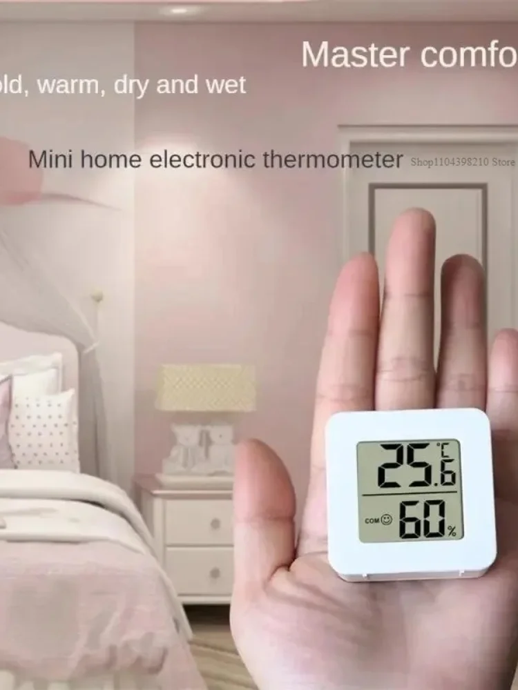 مقياس الحرارة والرطوبة الداخلي، ميزان الحرارة الرقمي الإلكتروني المنزلي لغرفة الأطفال، خزانة مشروبات، كشف غرفة التخزين، مقياس الرطوبة الحراري #5