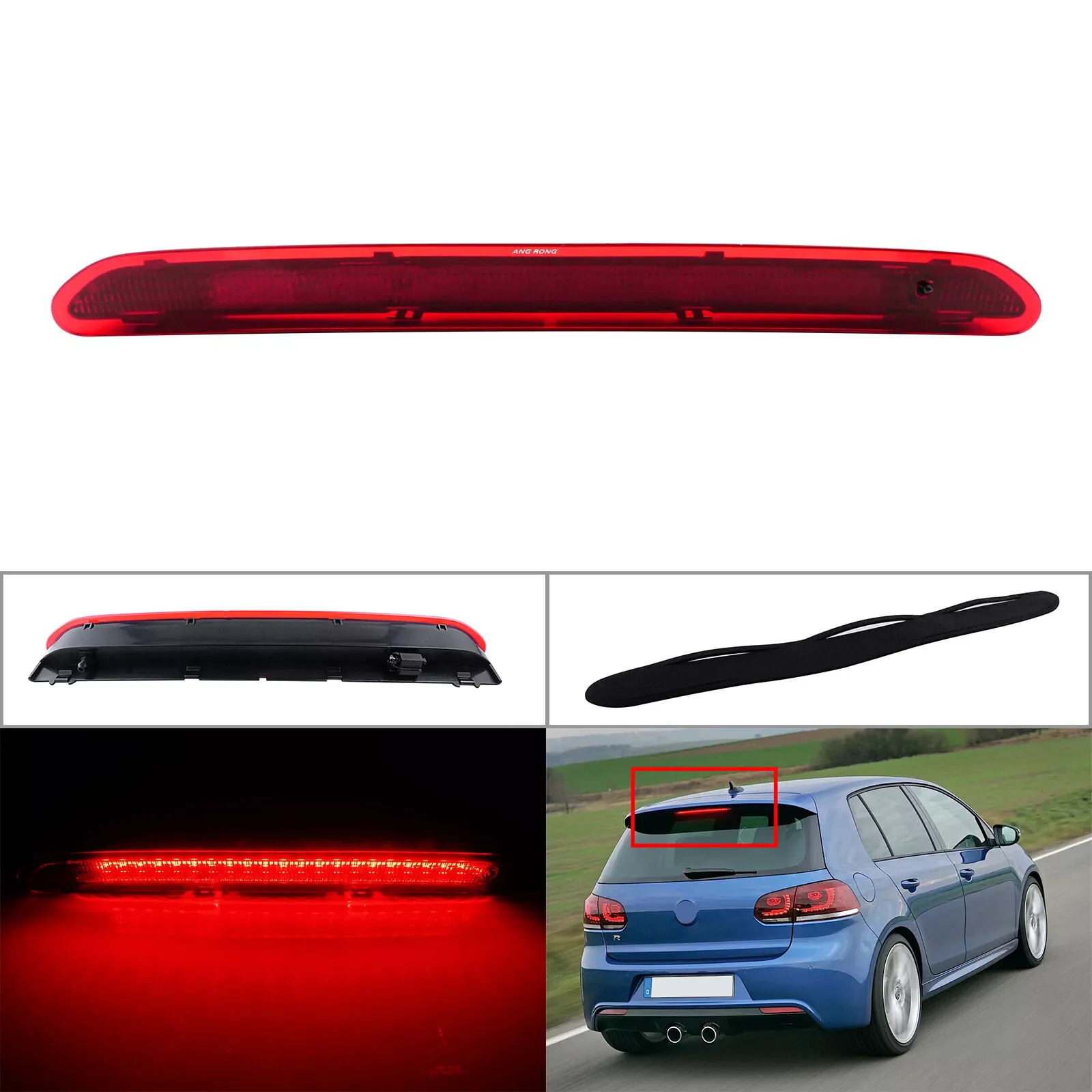 1PC Brake Light Stop Lamp For VW Polo Golf 6 Mk6 2011-2017 Car Rear Additional High Position Third Brake Light 5K0945087B