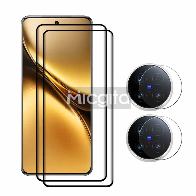 For VIVO X200 Pro Screen Tempered Glass film Shockproof Anti-Scratch For VIVO X200 Pro Soft Fiber Lens film