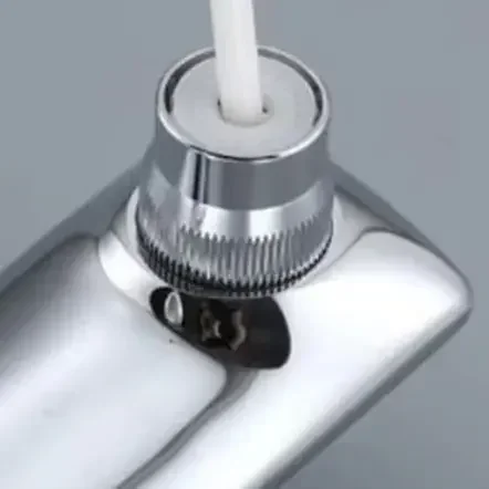 Sleek Chrome Finish Aerator Nozzle Plastic Rod Premium Tap Head Sturdy Aerator Nozzle Bathroom And Kitchen Bronze