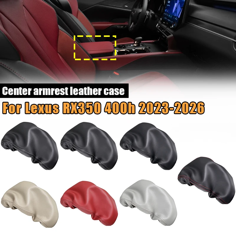 For Lexus RX350 350h 450h 500h 2023 2024 2025 2026 Car Center Armrest Box Leather Console Cover Skin