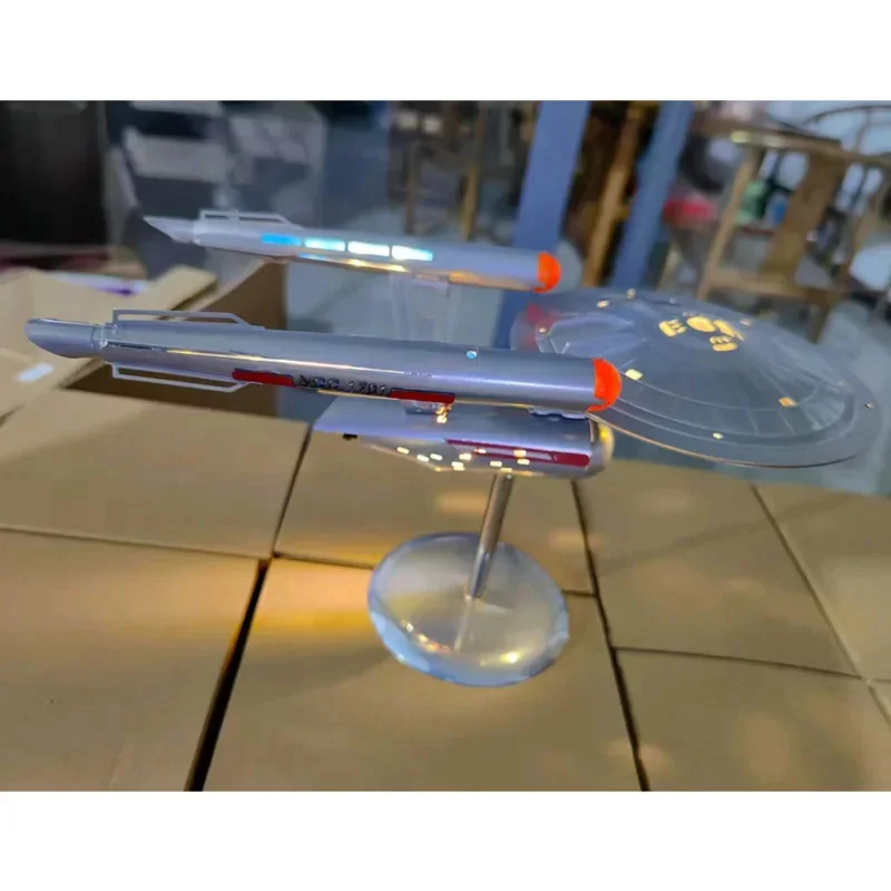 Metal Aircraft Replica Aircraft Star Trek Enterprise 1:1000 Model Assemble Starship Handicraft Decoration Collectible Toy Gifts