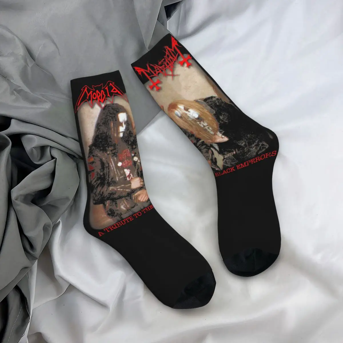 Fashion Socks Black Emperors Mayhem Morbid Accessories Comfortable Old School Black Metal Sport Socks All Seasons Best Gift Idea