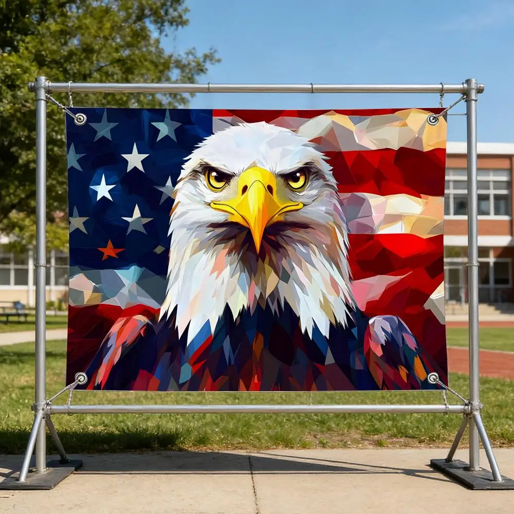 Symbol - E-Eagle F-Flags Flags Anti Wrinkle Waterproof Cozy Home Flag for Indoor & Outdoor Home Decor