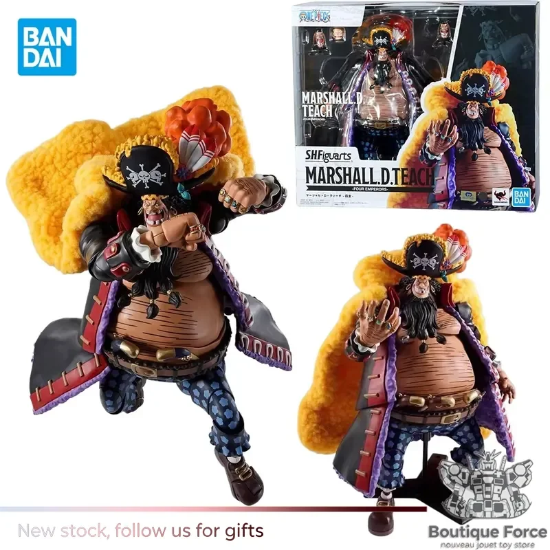 

Bandai SHF ONE PIECE Marshall D Teach Action Figure Anime Toy Collectible Model Assembled Display Figure with Original Box