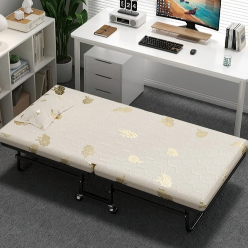 Folding bed single bed hotel extra bed manufacturer wholesale lunch break adult confinement bed portable folding lunch break bed