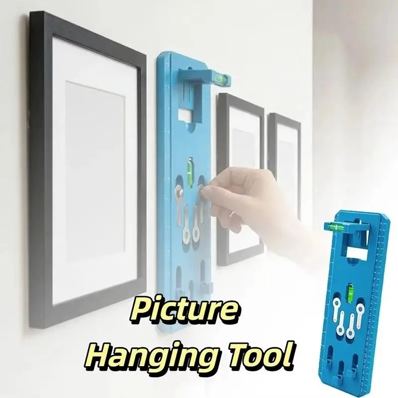 With Level Gauge Picture Hanging Kit Multi-functional Easy To Use Picture Hanging Tool Heavy Duty Wall Hookphoto Hanger