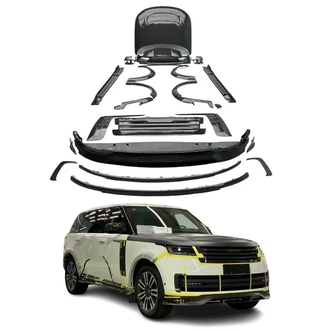 High Quality Carbon Fiber Bumper for for Vogue Upgrade MSY Style Front Lip Rear Diffuser Hood Car Side Skirts