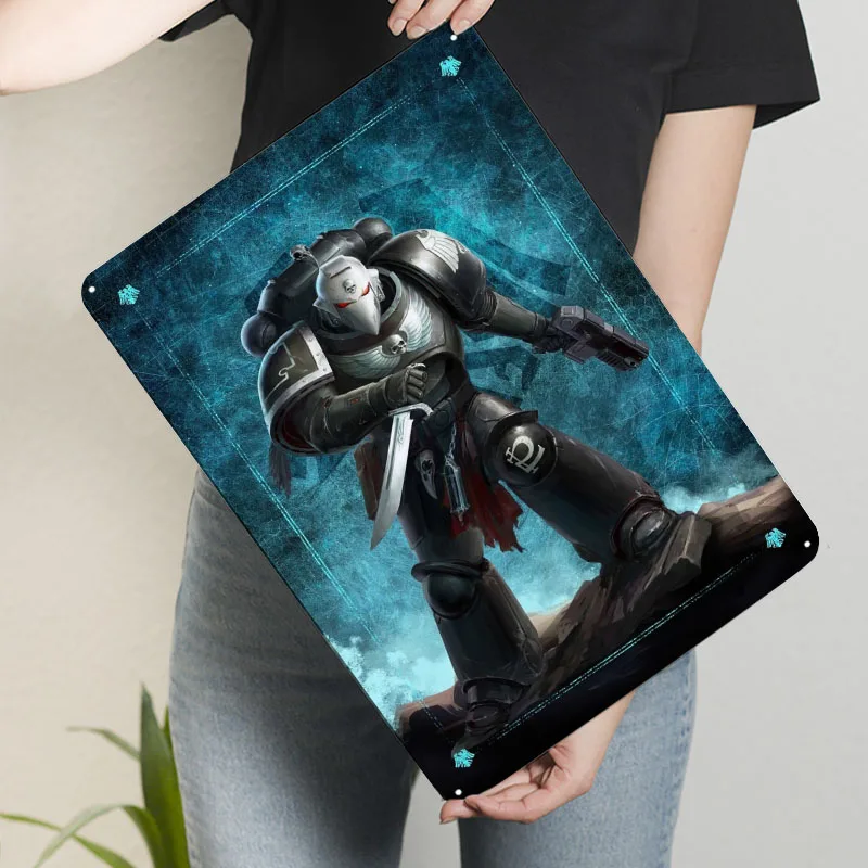 الغراب الحرس اعتراضية تسجيل العسكرية ملصق جدار ديكور مخصص معدن القصدير علامات لجدار الفن الديكور عناصر ديكور المنزل خمر #3