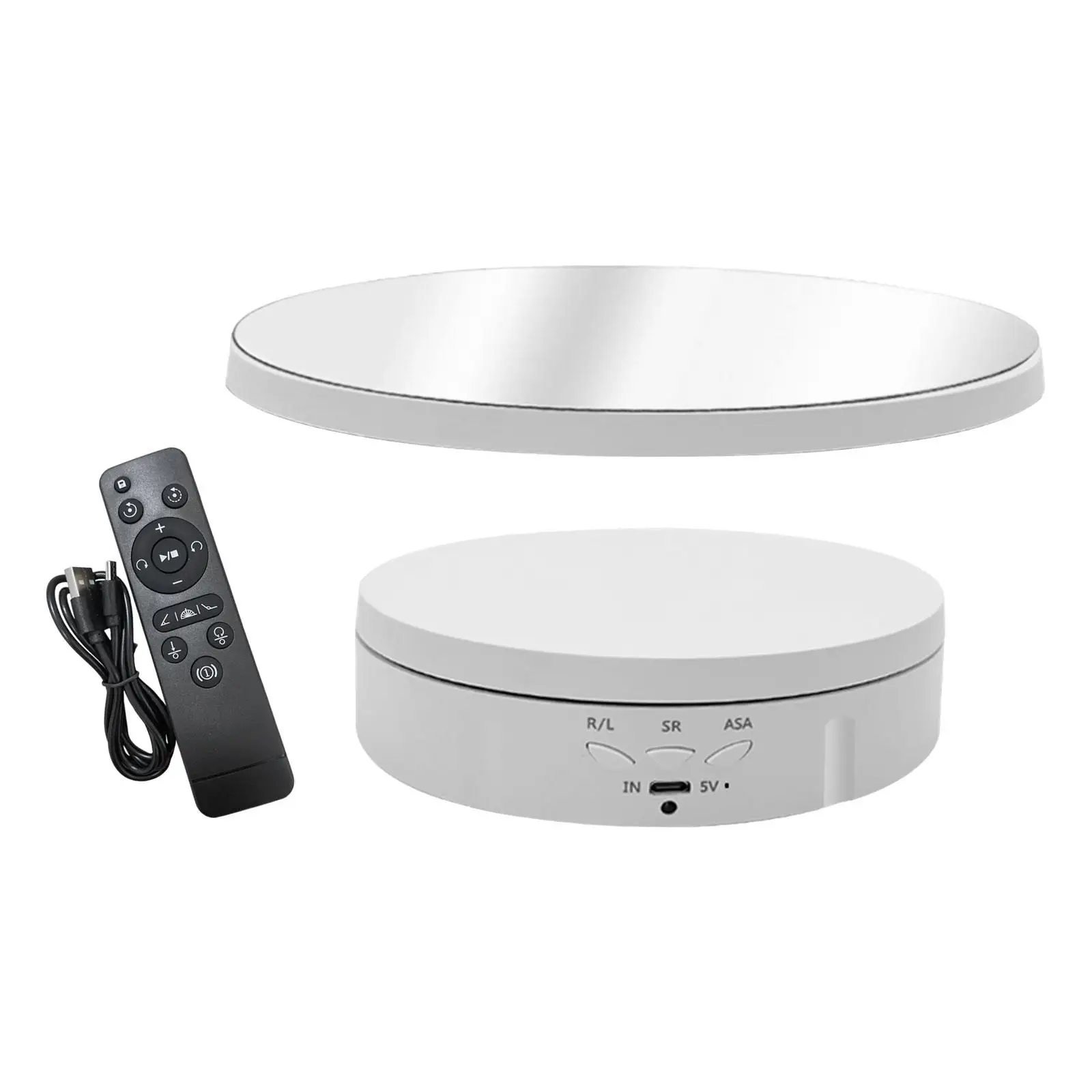 Electric Rotating Turntable Mirror Cover Rotating Display Stand for Cake