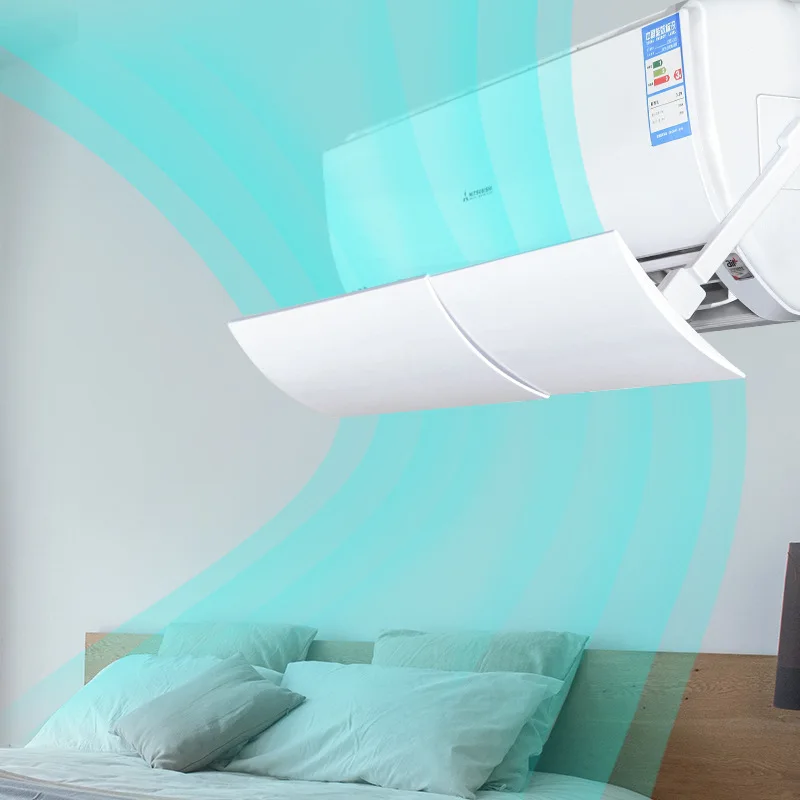 Air Conditioner Wind Deflector, Postpartum Baby Infant Anti-Direct Blow Air Duct Cover Air Outlet Wind Deflector Hanging Unit Wi