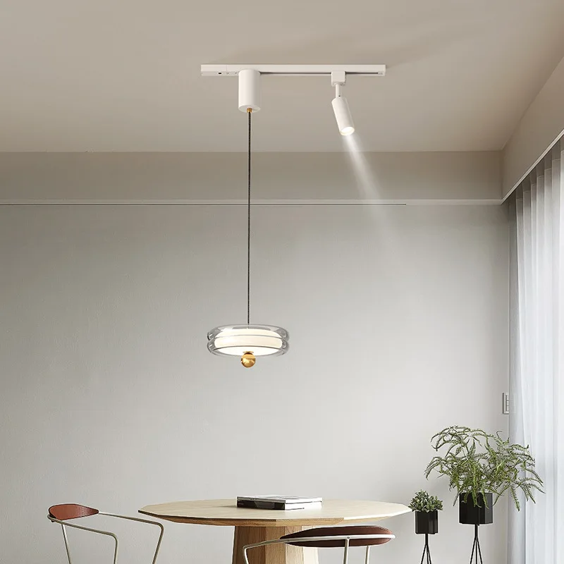 

Стеклянная люстра в среднем древнем стиле, ресторан, бар, настольная лампа, французский ретро, железный обеденный стол, лампа для чайной комнаты, трековый прожектор