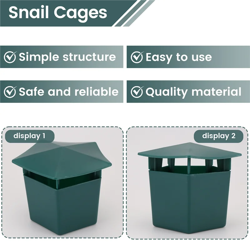 

10 шт. многоразовые ловушки для улиток, садовая ловушка для вредителей, безопасные садовые слитки, ловушка для улиток, экологически чистые клетки для улиток-B61B
