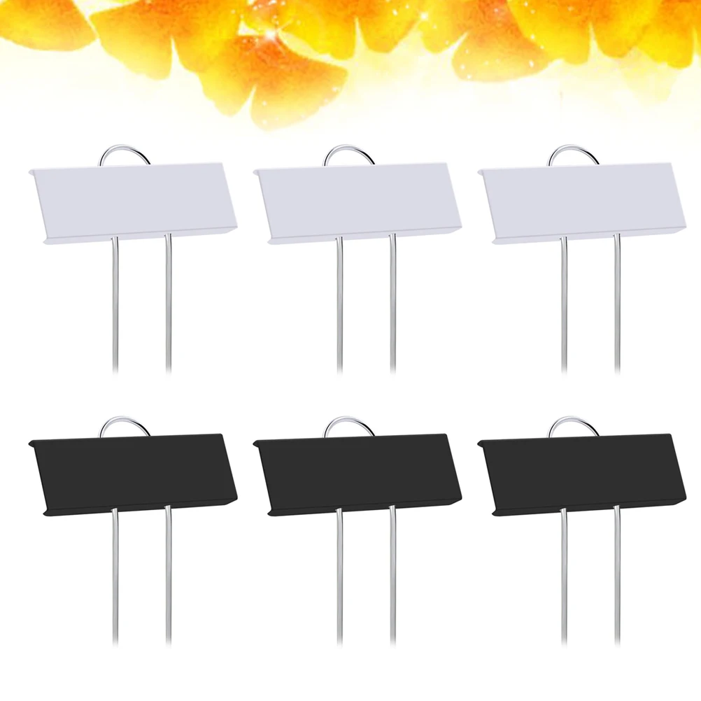 

6 Pcs Plant Labels Reusable Garden Stake Signs for Greenhouse Gardening Hanging Tags Durable Aluminum Stainless Steel
