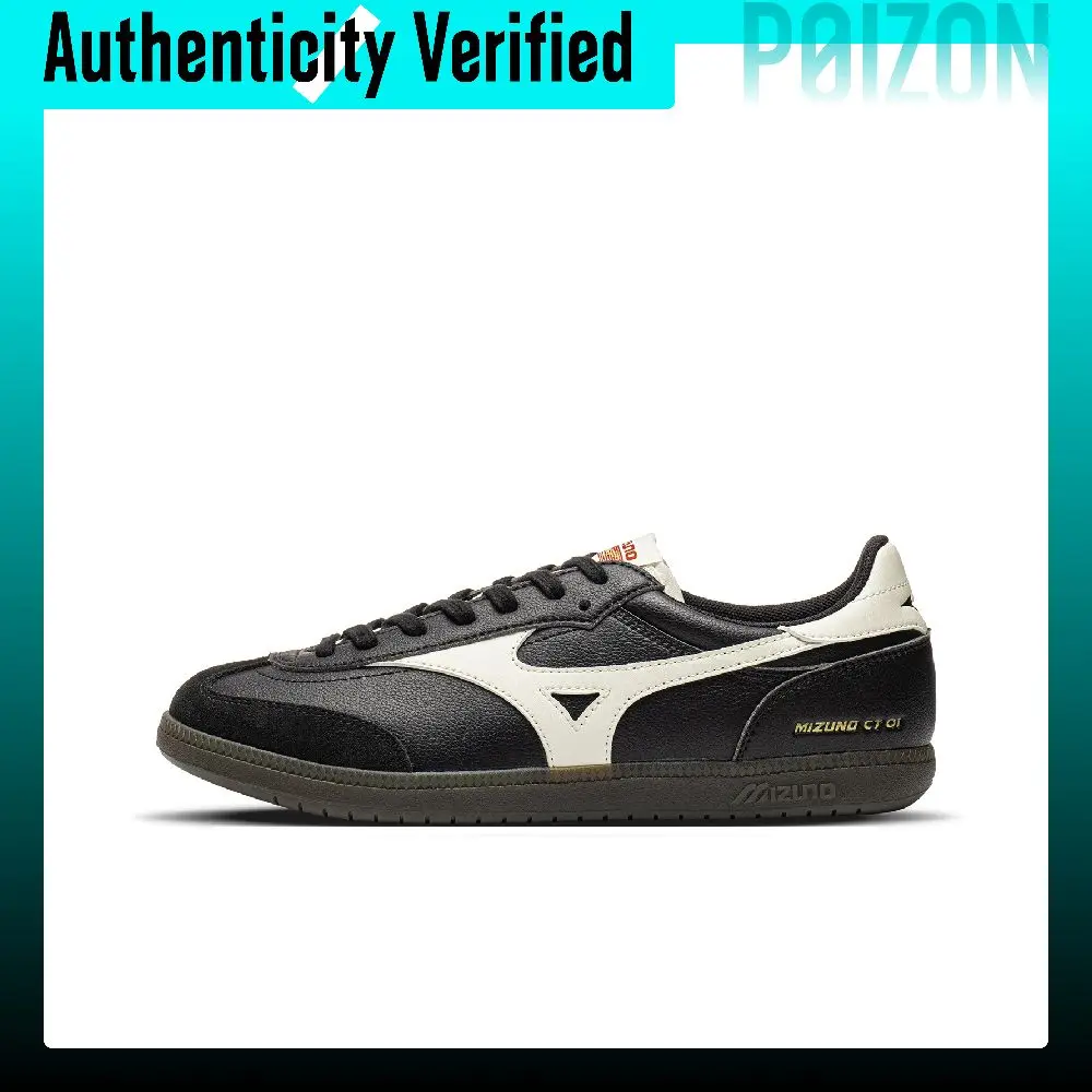 Mizuno CT 01 Skate Shoes Unisex Low Top Black White D1GH262702