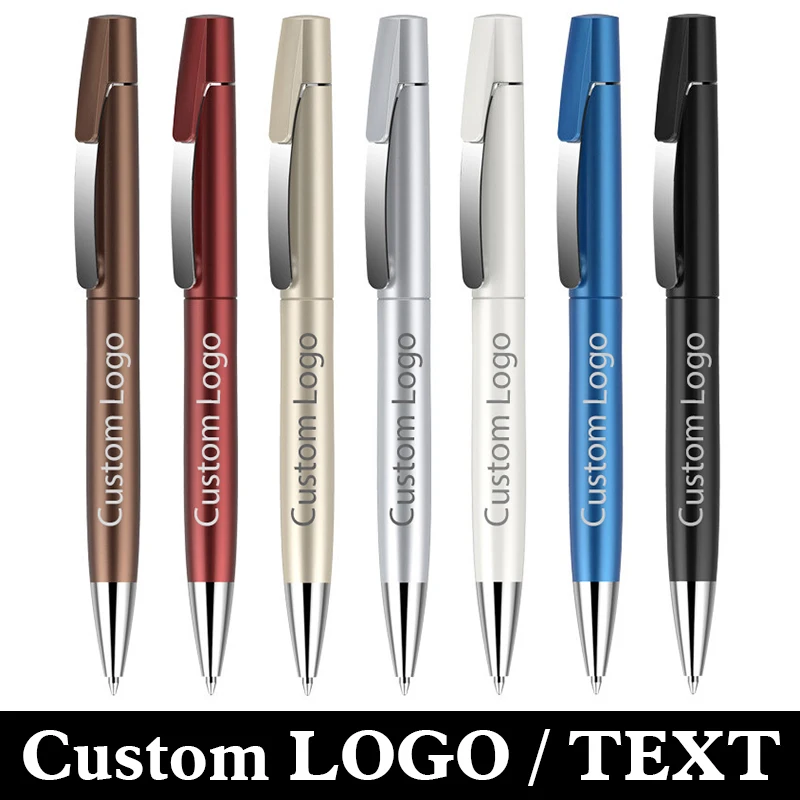 Advertising Pen Company Logo Custom Creative Plastic Ballpoint Pen Wholesale Signature Pen Engraved Name Office Supplies