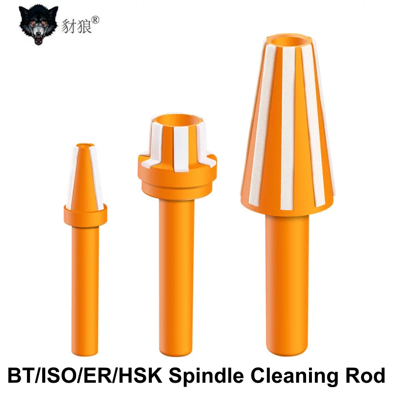 

CNC Spindle Cleaning Rod Machining Center Tool Handle Spindle Cleaning Wool Brush BT30/40/50 HSK25/32/40/50/63 ISO 20/25
