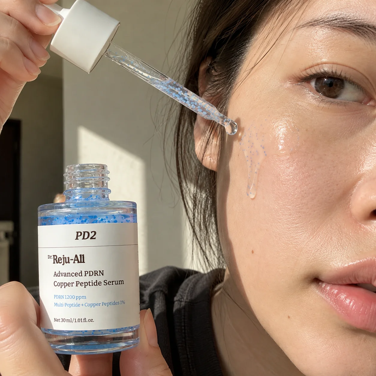 Dr.Reju-All PD2 Advanced PDRN Serum PDRN 1% Copper Peptides Nourish & Repair Barrier Revitalize Dull Skin 30ml Daily Face Care