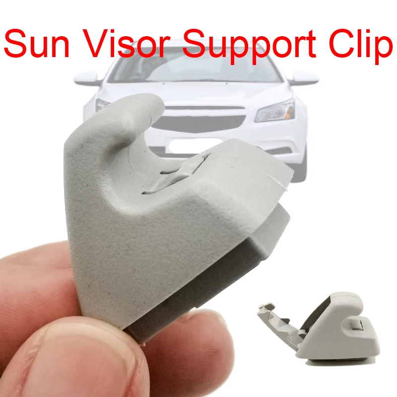 Clipe de viseira solar para GM Chevrolet Opel 95994975   Cruze Sonic Spark Auto Sun Visor Gancho Suporte Suporte Interior do Carro Acessório