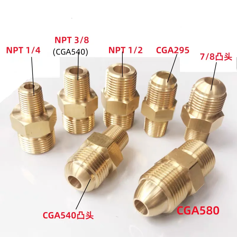 1pcs Dewar Converter Adapter Nitrogen Oxygen Liquid Cylinder Safety Valve Adapter Steel Cylinder Connector
