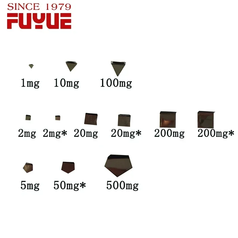 مجموعة معايرة تصحيح المقياس الإلكتروني لوزن التوازن F1 من الفولاذ المقاوم للصدأ سلسلة شعبية 1 ملجم-500 ملجم