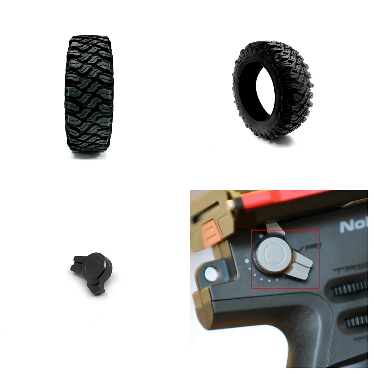 

Capo Metal NB4 Индивидуальные шины Shifting Nob 2,8 дюйма M/T Высокопроизводительные шины для радиоуправляемого автомобиля 1/6 SIXER1 Модель гусеничного автомобиля с дистанционным управлением