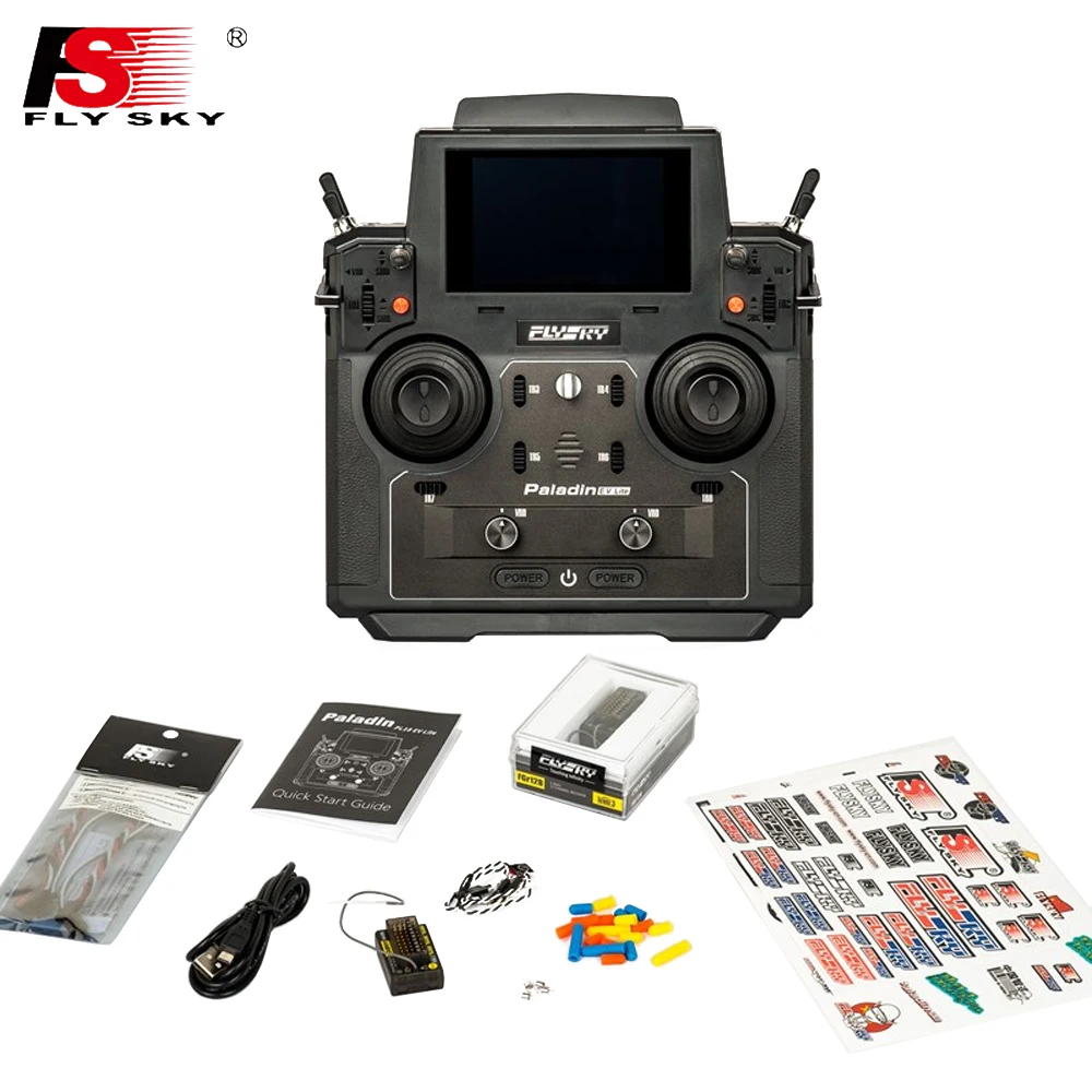 

Flysky FS-PL18 EV 2.4G 18CH Radio Transmitter w/ FS-FGr12B RC Receiver HVGA 3.5 Inch TFT Touch Screen For FPV Racing Drone Parts