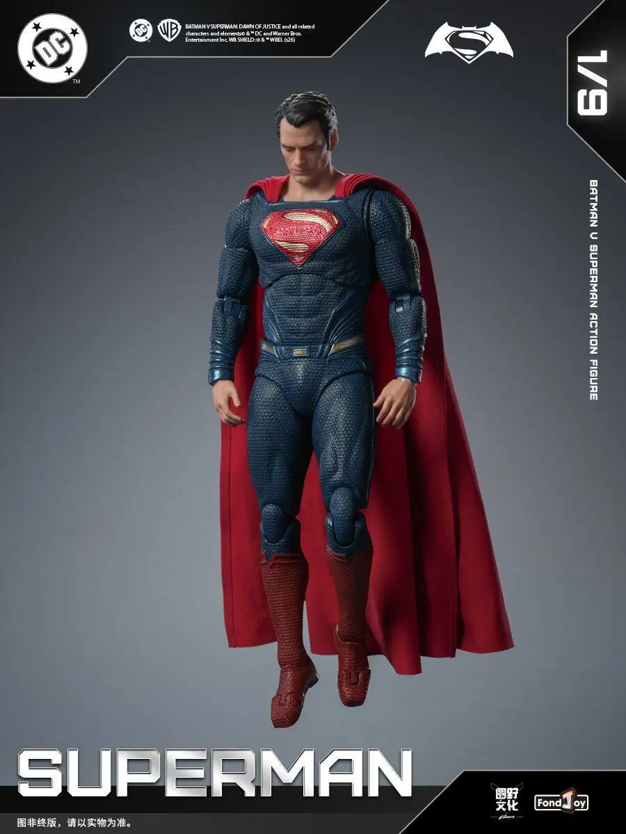 FondJoy Original Superman Dawn of Justice 1/9 Action Figures 2.0 Change Head DC Justice League Superman Toy Movable Model Gift view 3