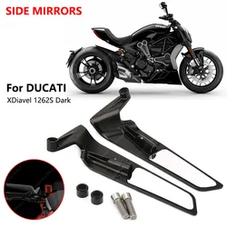 New For Ducati XDiavel 1262S Dark 2021-2023 Diavel 1260 S Motorcycle Wing Mirrors Rearview Rotating NEW Rearview Side Mirror
