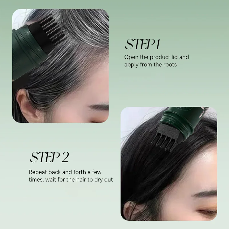 Qxqy ヘアカラーペンカバーヘア、均一な色の髪、速乾性、使いやすく持ち運びに便利