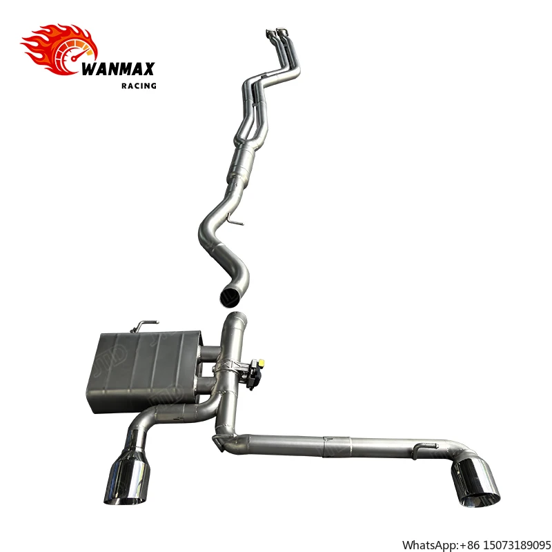 

Stainless Steel Catback Muffler Exhaust System for 2006 325i E90 3L Exhaust Equal Length