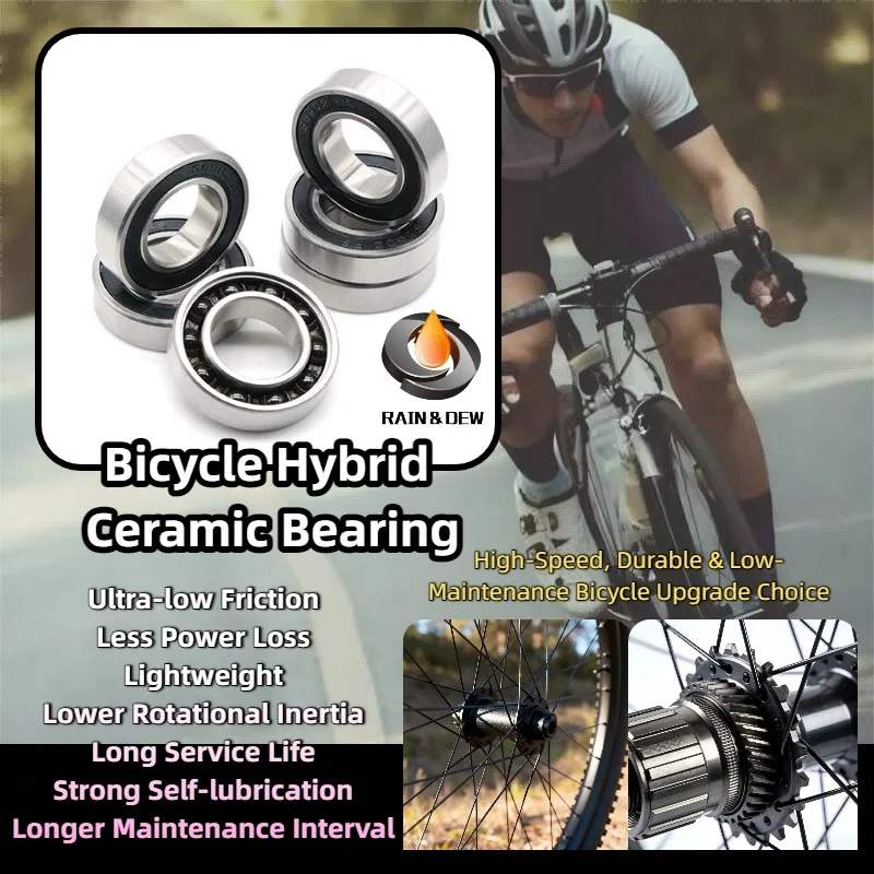 1/2Pcs 15267 16287 17287 18307 2RS CB ID 15 24 25 30 mm Hybrid Ceramic Si3N4 6800 6802 6805 6806 6901 6902 24377 2RS CB