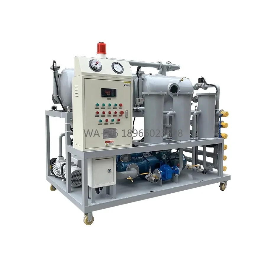 Nueva planta purificadora de aceite aislante superior Chongqing, flujo de 30L/min, rango de temperatura de 20-80 para procesamiento de aceite residual, garantía de 2 años