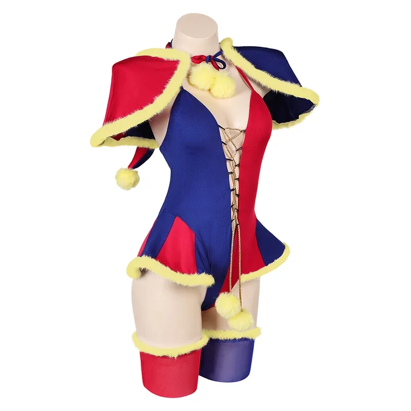 Pomni Cosplay Sexy Fantasy Lingerie abiti Cartoon TV Costume da Clown magico travestimento donne adulte fanasia Outfit