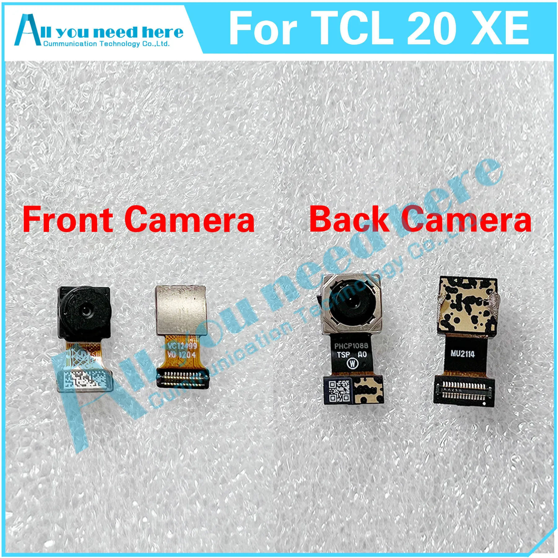 

For TCL 20 XE 5087Z 5087 20XE Rear Big Back Camera Modules Small Front Camera Repair Parts Replacement