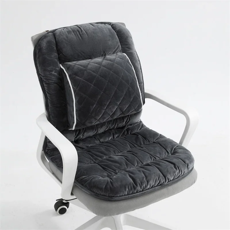 220V Digital Display Heated Seat Cushion Autumn and Winter Warm Buttocks Pad with Waist Mop, Washable Thickened Heated Backrest