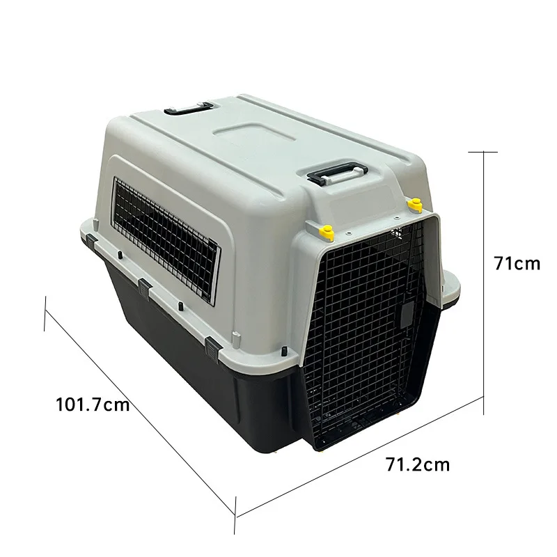 

Factory Price Manufacturer Plastic Large Pet Carrier for Cat Dog Travel Box Basket Cage Outdoor Transport Pet Air Crate