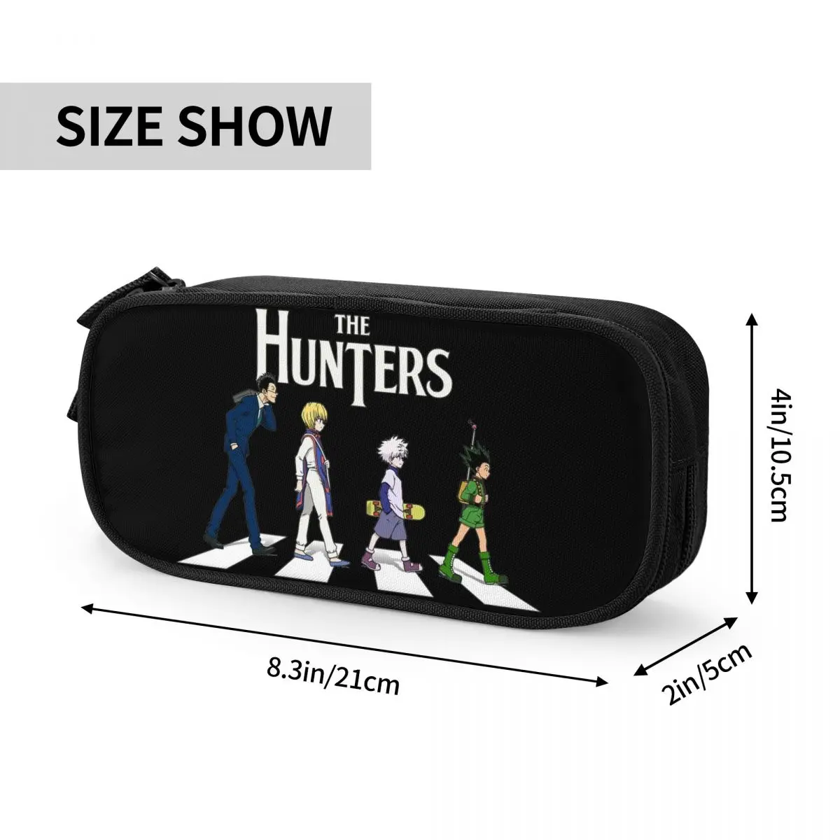 The Hunters HXH Kurapika Pencil Case Lovely Anime Manga Pen Bag Girl Boy Large Storage School Supplies Zipper Pencilcases