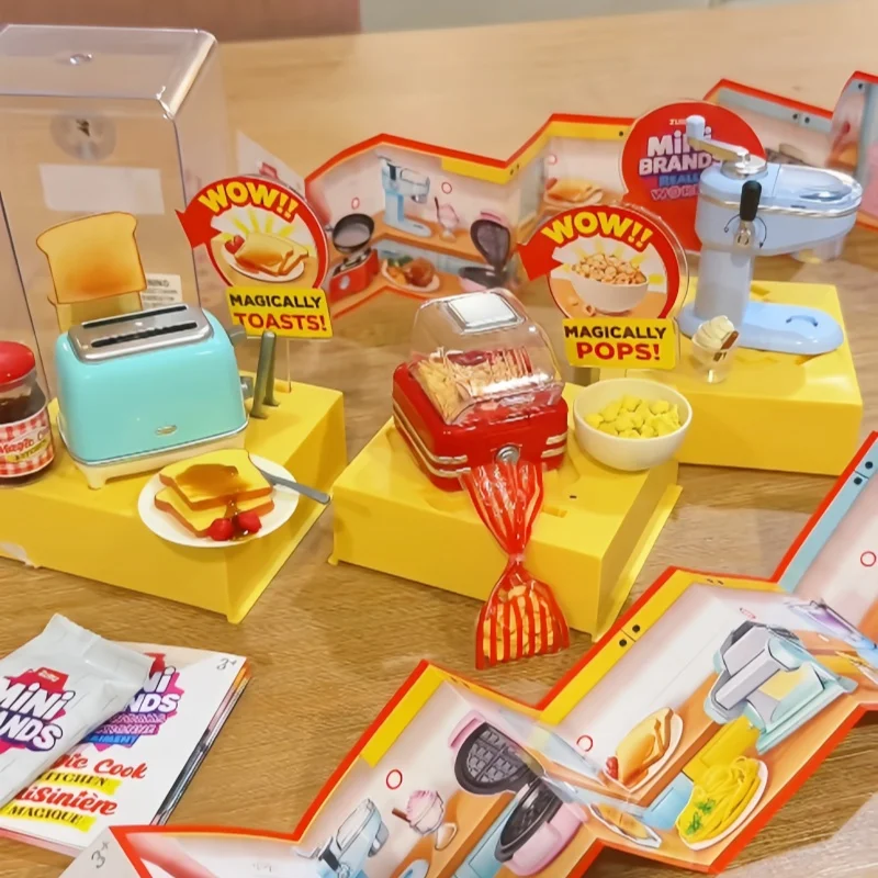 

Zuru New Genuine Mini Kitchen Toys Magic Cook Realistic Miniature Food Playsets Pretend Play Kit With Bread Maker For Kids Gifts