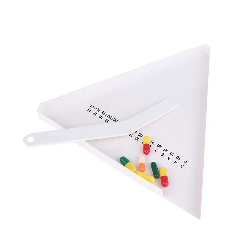 Pill Counting Tray Tablet Counter Dispenser Pills Plate Splitter With Spatula Tool For Pharmacy Technician Doctor Pharmacists - Image 5