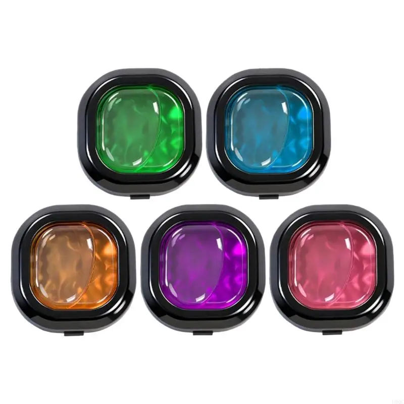 ABS Car Vent Air Freshener, Clip On Square Fragrances Diffuser 4 Piece Set New
