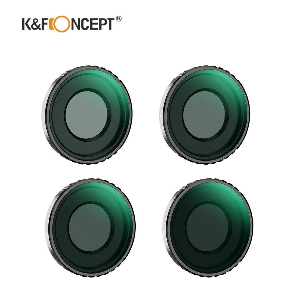 K&F Concept Drone Filter ND CPL ND/PL Lens Filter Kit for DJI Osmo Action 4 HD Waterproof