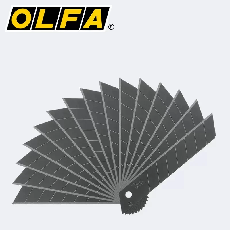 Imagem -03 - Olfa Lb50 Grande Lâmina de Substituição18 Mmprata Durávelafiada e Durável Aço Carbono Grande Lâmina de Corte Industrial 50 Pcs